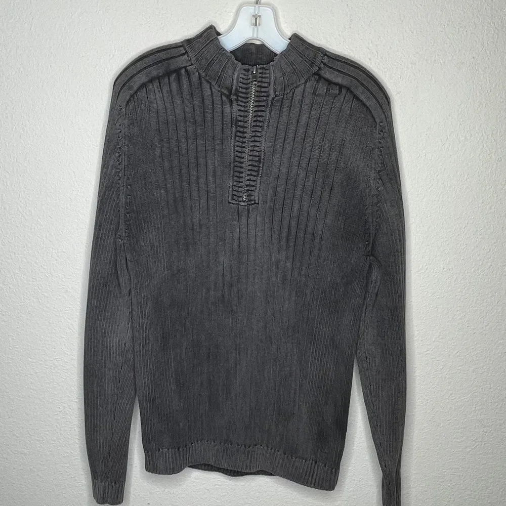 Roundtree & Yorke Casuals Ribbed Zip Neck‎ Sweater